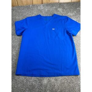 FIGS Mens 2 Pocket Technical Collection Scrub Top‎ Size XL Blue